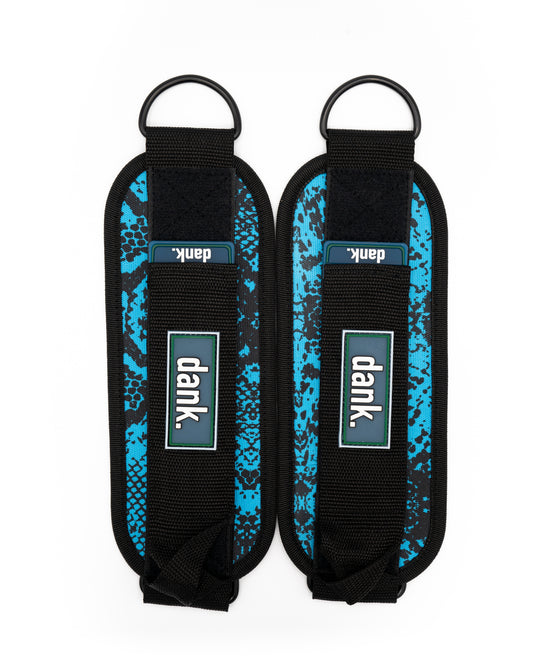 Blue Snake Ankle Straps