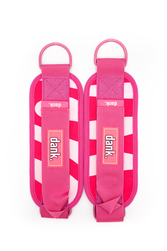 Pink Zebra Ankle Straps